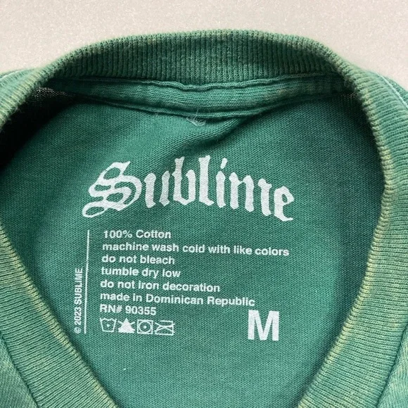 New Sublime 40 OZ To Freedom Band Tee Shirt Size Medium - Picture 4 of 4